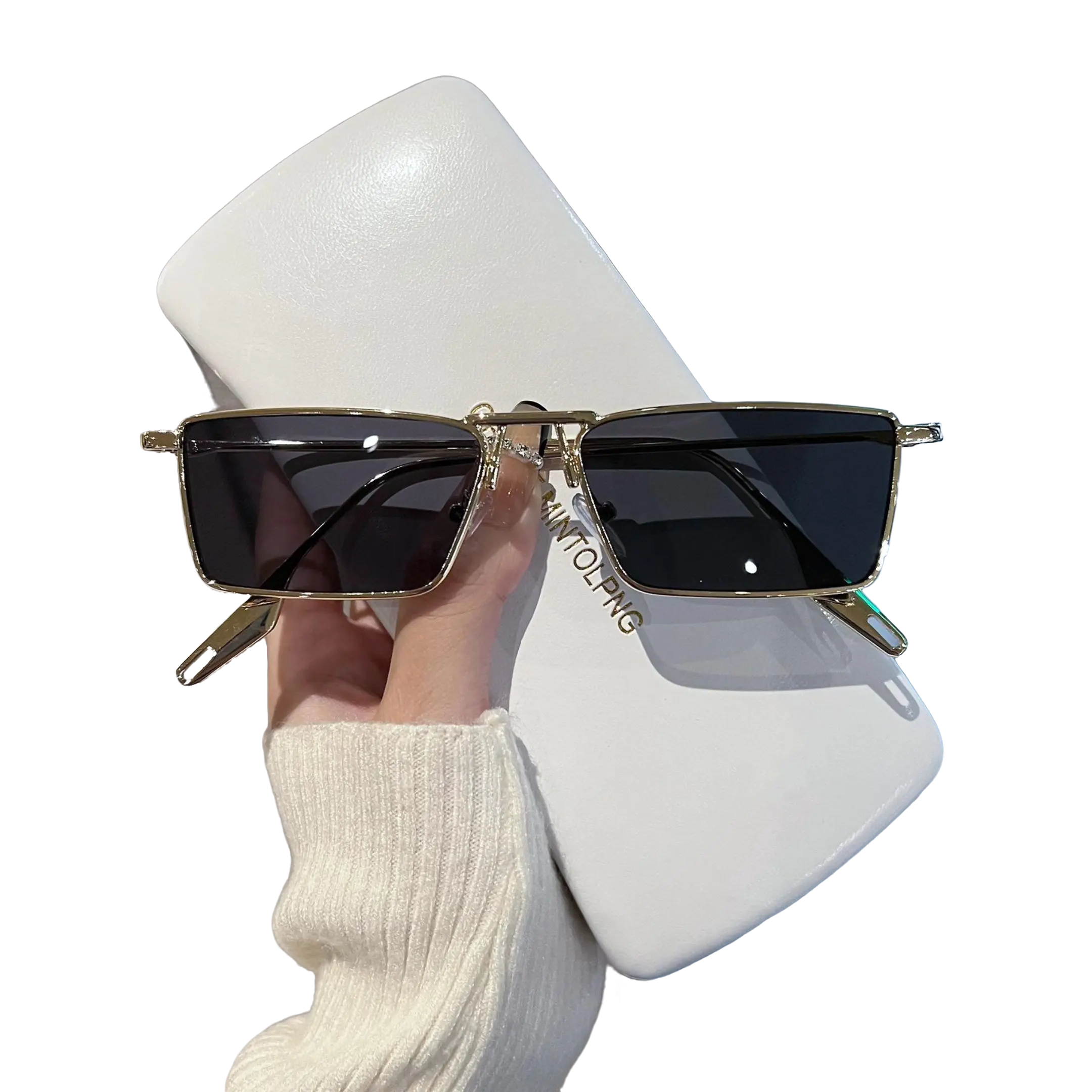 Retro Metal Small Frame Sunglasses for Men, Hip-hop Style Eyewear with UV Protection and Customizable Prescription Option, Sunglasses Frames, Trendy Vintage Sunglasses