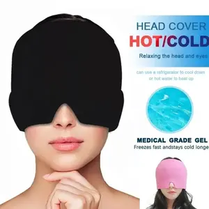 Migraine Headache Relief Ice Cold Gel - Flexible Hat  - Compress Cap for Soothing Pain - Comfortable Wearable Cold Therapy PeakBioLab