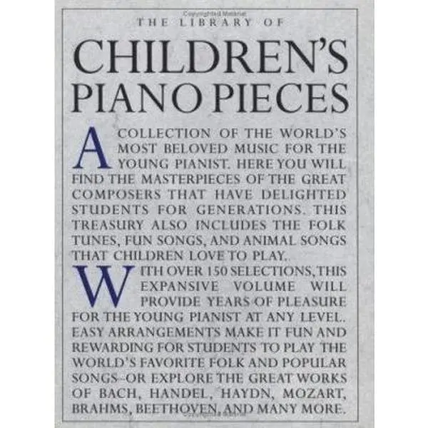 Used Book - The Library of Children's Piano Pieces: Easy Piano (Paperback, English) - Easy Arrangements, 2.03 lbs, Music Sales