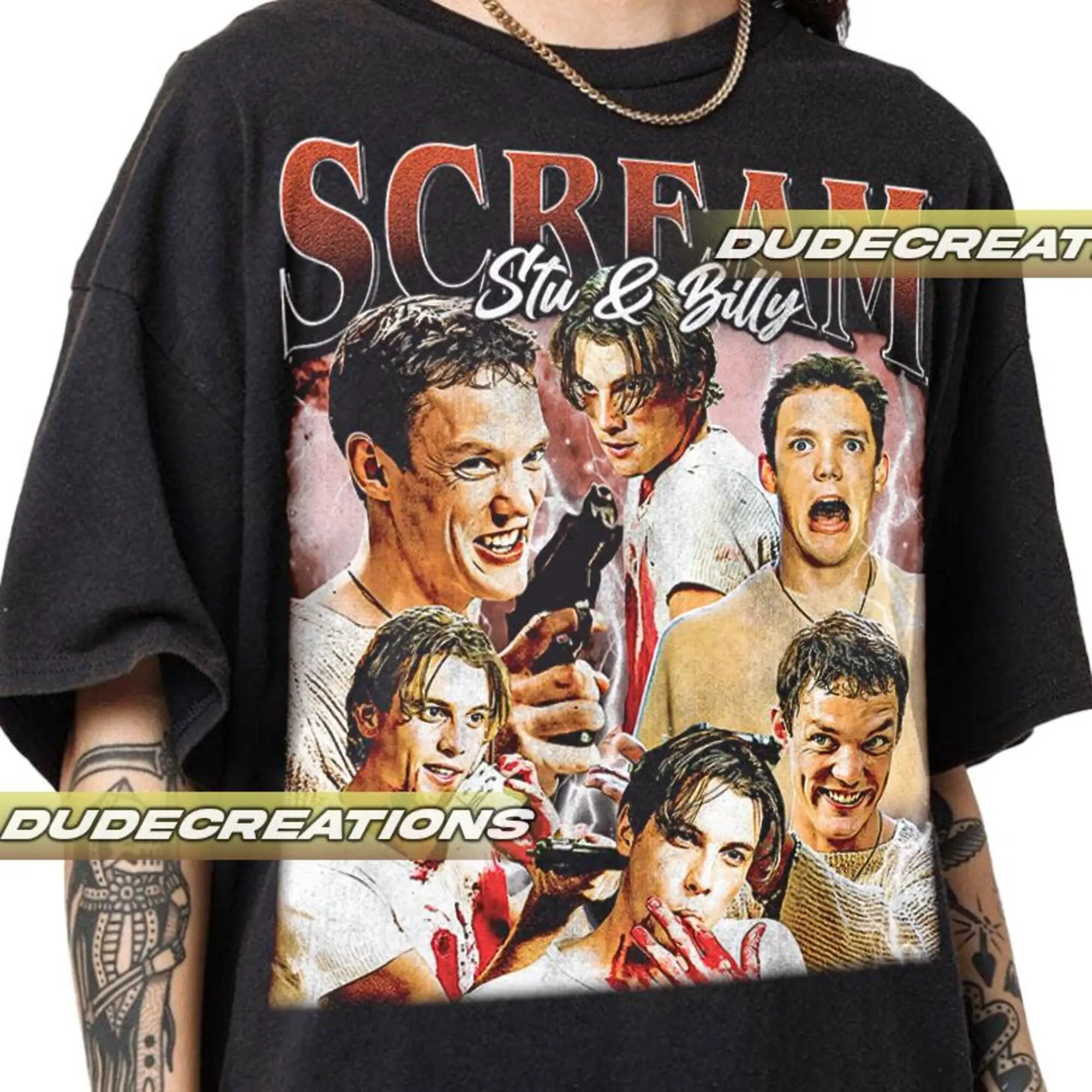 [Sale Up To 40%] Limited Stu Macher and Billy Loomis Vintage T-Shirt, Shirt Gift For Woman and Man Unisex T-Shirt