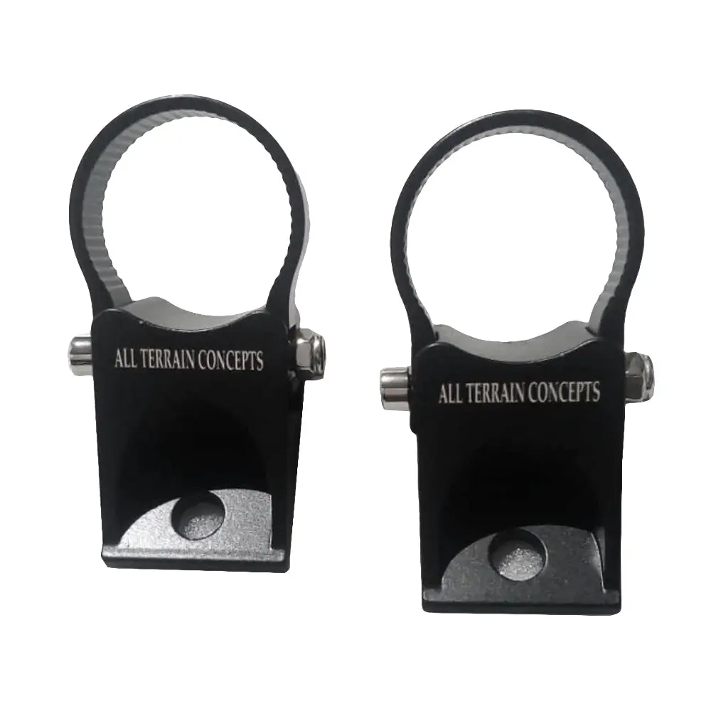 Universal A-Pillar Mounting Brackets - Set of 2, Multi-Size, Easy Installation, Compatible with Rhino, 1.75in for Polaris RZR, 1.875in for Can-Am, Fits Light Bar, Whips, Antennas, Chase Light, 1.75 For Polaris Rzr