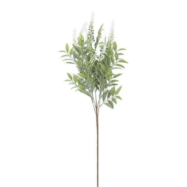 19" Plastic Mini Berry Spike Leaf Bush