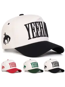 Women's Embroidered Honey Baseball Cap, Adjustable Lightweight Sun Hat, Soft Colors, Wide Brim, Casual Fashion, Outdoor Travel, Beach Wear, Adjustable Snapback Cap