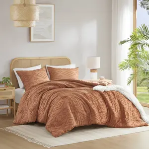 Boho Tufted Comforter Set with Geometric Design for Year Round Bedroom Comfort Boho Tufted Comforter Set with Geometric Design for Year Round Bedroom Comfort