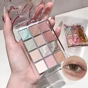 Water Wave Color Eyeshadow Palette Multi-Use Long-Lasting Makeup Eye Makeup Product Contouring Highlighter Versatile Eye Shadow Set for Smoky Looks Shimmering Eyeshadow Palette