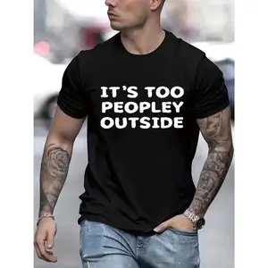Men Casual Short Sleeve Tee 1 Pcs 100% Heavy Cotton - Comfortable Crew Neck, Soft Adorable Tees Tops