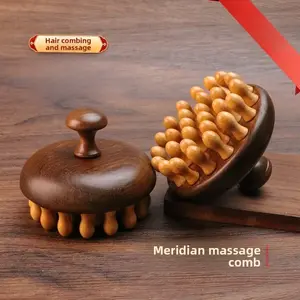 Circular Massage Comb for Scalp Meridian, Hair Follicle Unclogging Tool, General Hair Care Health Brush, Head Massager
