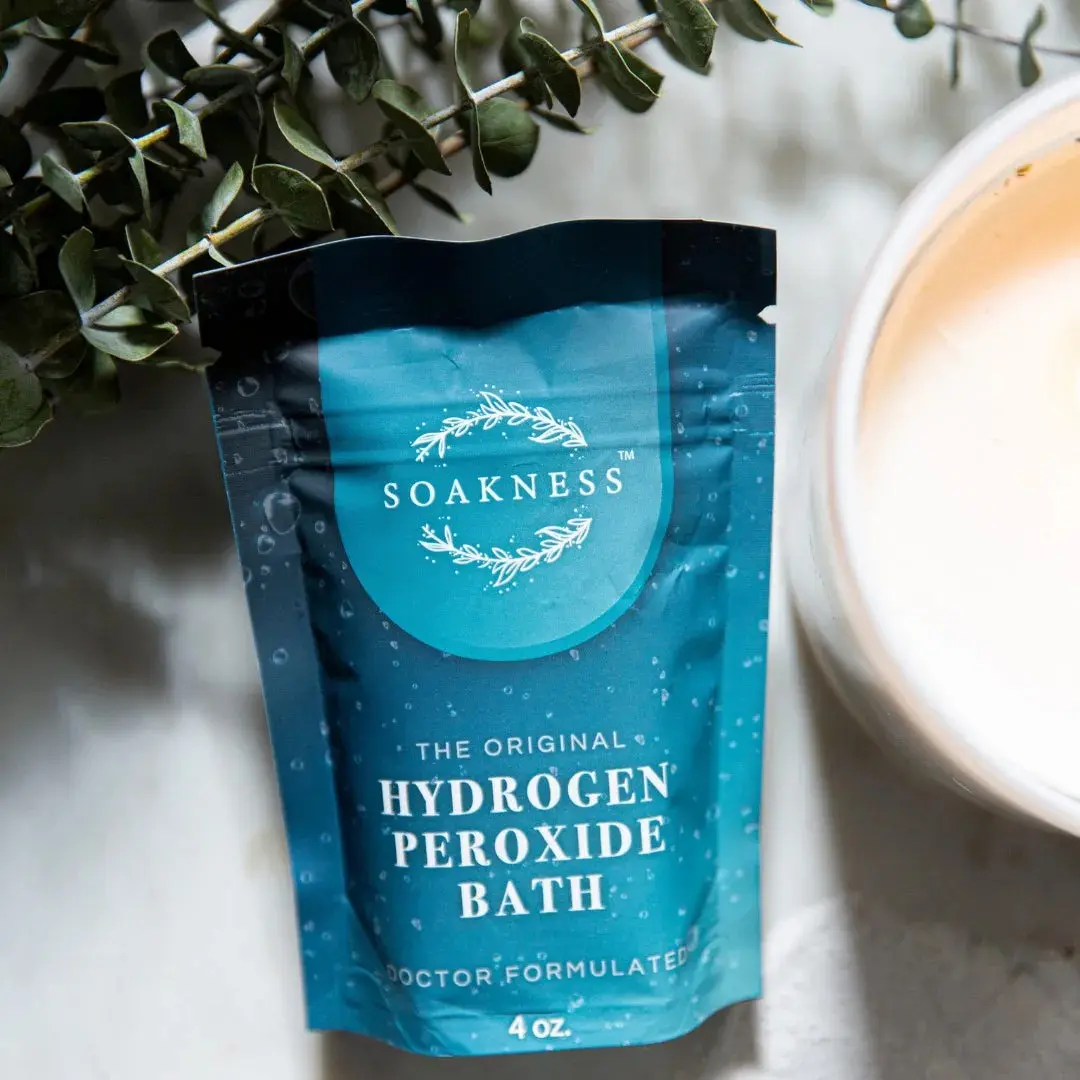 Soakness Hydrogen Peroxide Bath Soak – Patented Epsom Salt Detox Bath for Muscle Recovery, Skin Detox & Relaxation – Doctor Formulated Magnesium Bath Salts with Eucalyptus & Colloidal Oatmeal