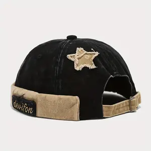 Faringoto Corduroy Hat Docker Cap Brimless Hats for Menfaringoto Corduroy Cap Docker Cap Bonnet for Men Gift for Women