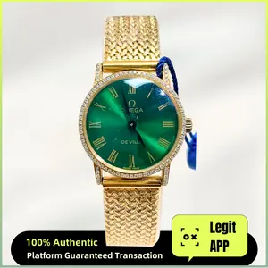 Omega Vintage 25mm Manual Wind - Custom Green Dial, Diamond-Set Caseback Ladies Watch 11909166