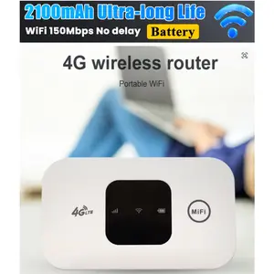 4G Lte Router Wireless Wifi extender 2100mAh Mobile Hotspot with SIM Card Slot Hotspot Pocket WIFI 150mbps For Outdoor Home Office Travel gear