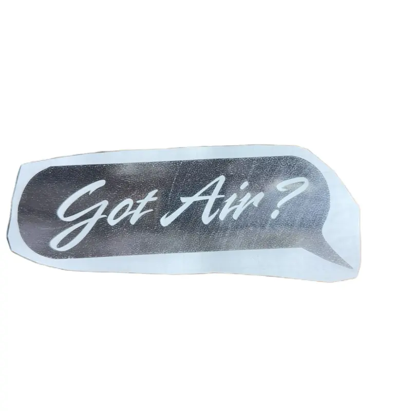 Chrome got air? Window decal