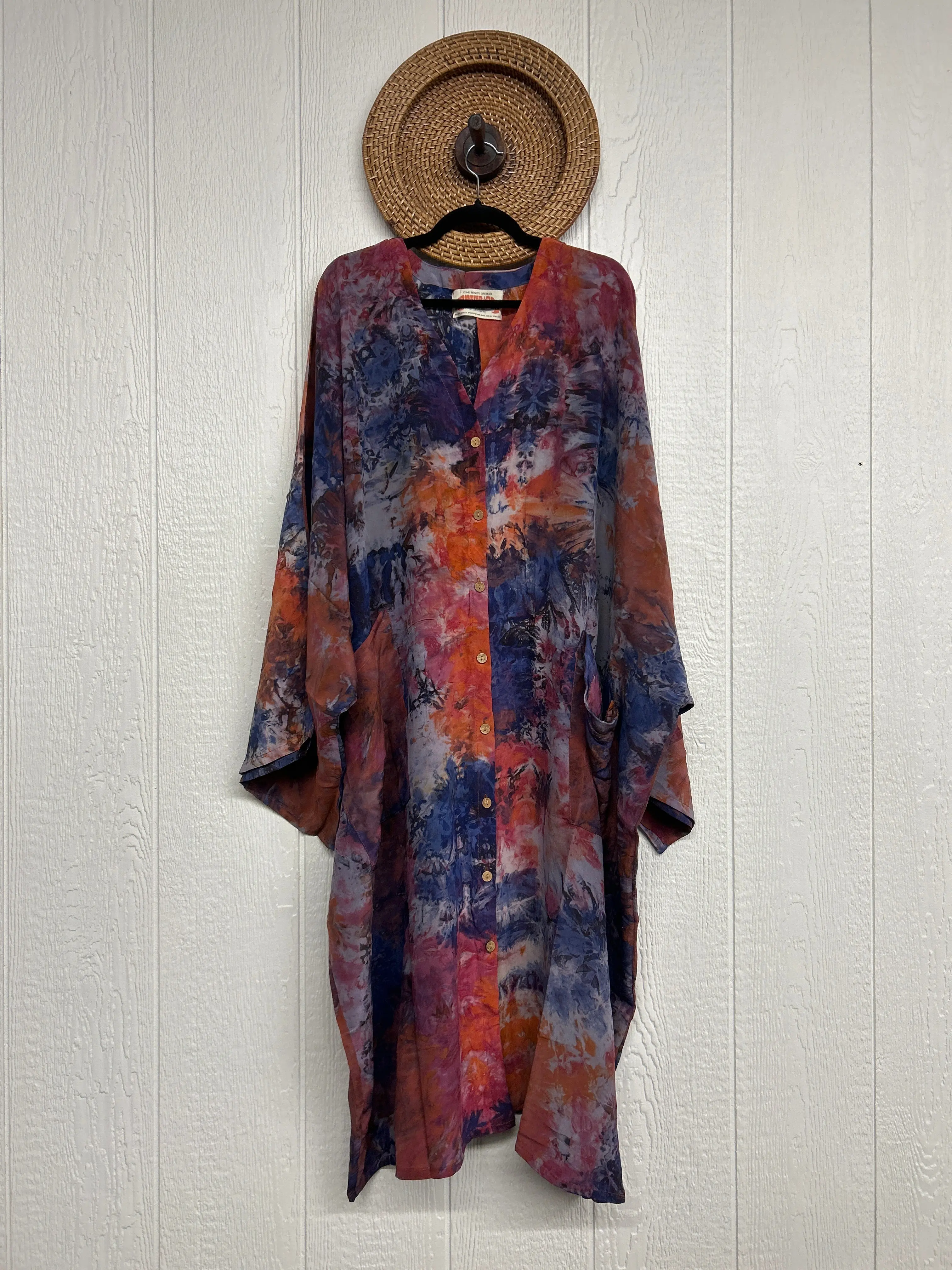 Crepe Sari Gaia Duster Dress 0426 008