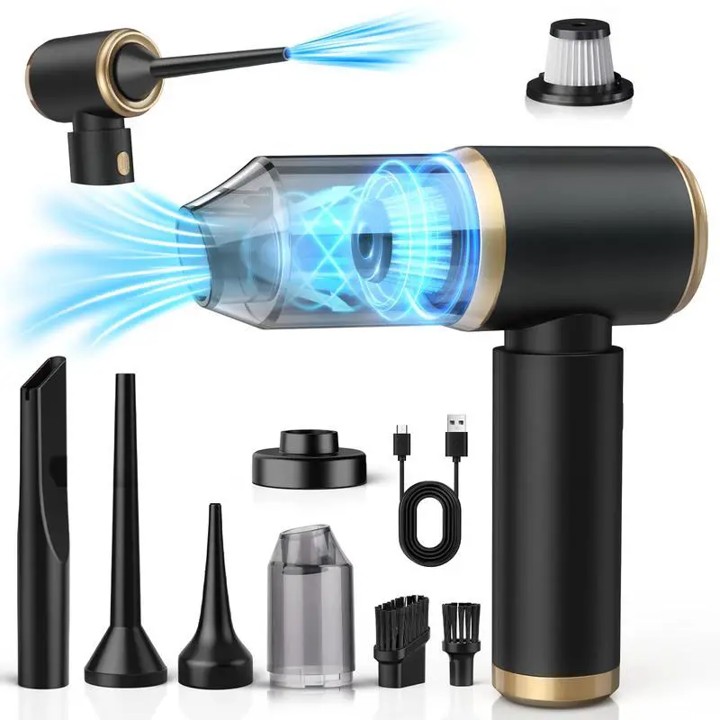 Cordless Car Vacuum Cleaner with 4-in-1 Accessories for Cars, Homes, Offices & Pets - Powerful Suction Power & Multifunctional Accessories，Truck Accessories
