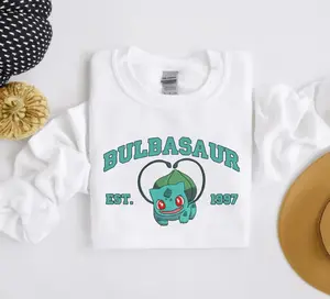 Bulbasaur Sweatshirt, Pkm Characters Sweatshirt, Anime Shirt