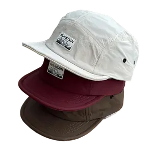 Japanese 2025 New Quick-Drying Workwear Five-Panel Hat for Men Vintage Soft Brim Duckbill Cap Women's Short Brim Baseball Cap