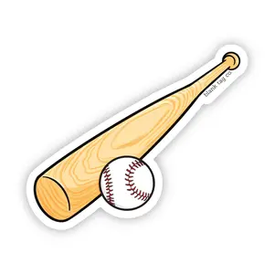 Blank Tag Co.® Waterproof Sticker - Baseball Bat and Ball