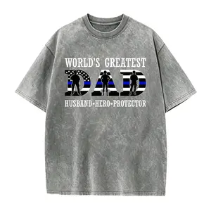 Police Dad Tshirt, Worlds Greatest Dad Husband Hero Protector Shirt, Gift From Police Wife, Police Flag Shirt, Fathers Day Gift Shirt