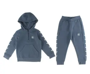 Adidas Repeat Trefoil Half-Zip and Jogger Pants Boys Clothing Set