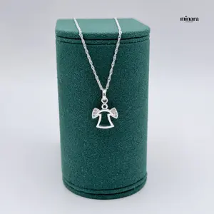MINARA 950 Silver Collar ANGELITO - Cadena ley 925 - Dije ley 950