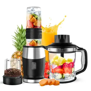Blender and Food Processor Combo, Countertop Freshjuice Blender for  shake and Smoothies,  Electric Ice Blender with  Mixer Grinder/Blender/Chopper, Suitable for Kitchen, Home