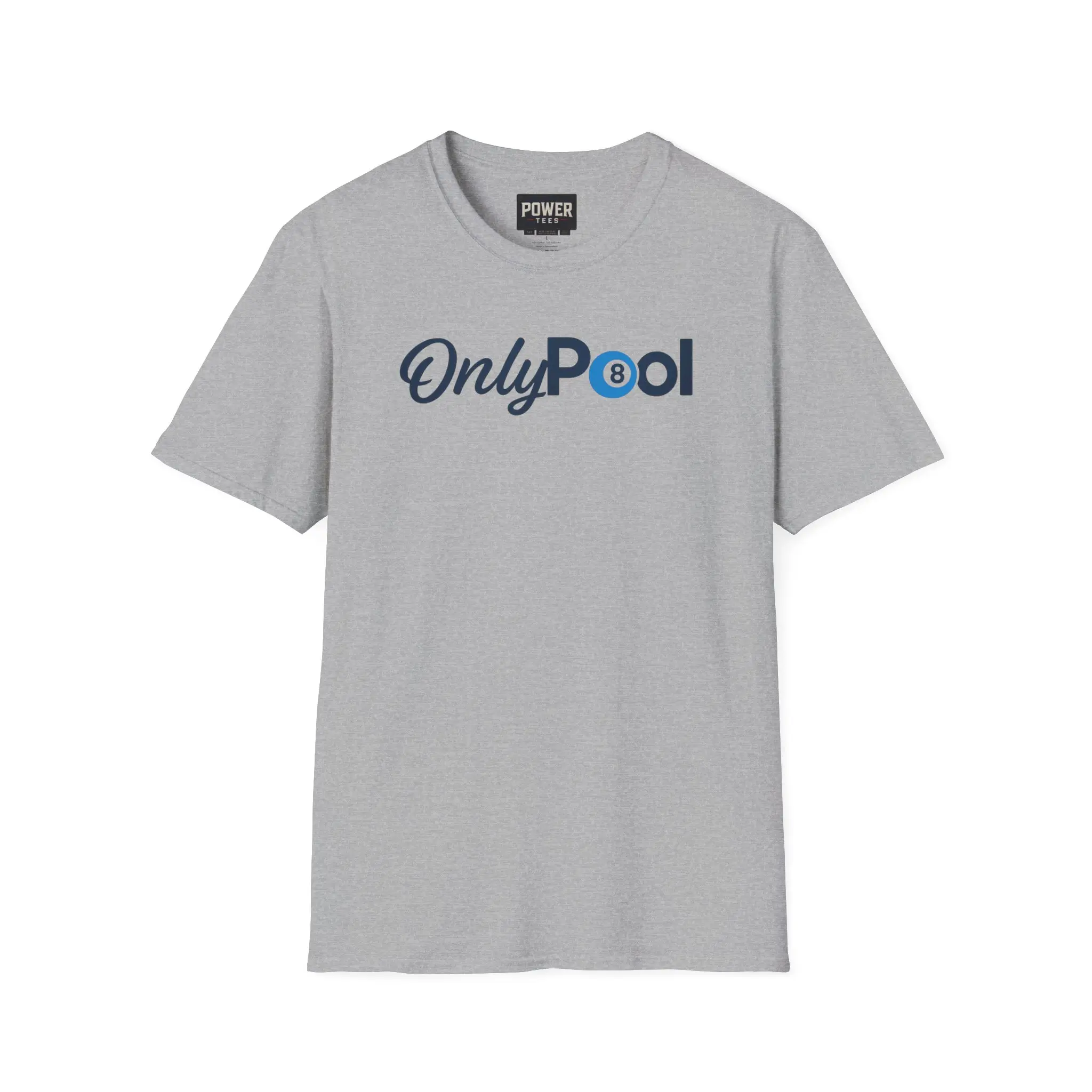 Men's Pool Softstyle T-Shirt, Menswear Billiards Casual Cotton Short-Sleeve Top, Shortsleeve, Print, Streetwear, Love