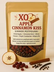 Handcrafted 2oz XO Apple Cinnamon Kiss – Simmering Potpourri – Natural Home Fragrance