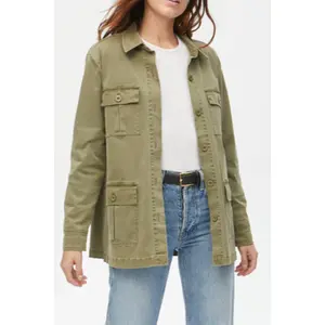 Alec Twill Utility Jacket- Olive **Final Sale**