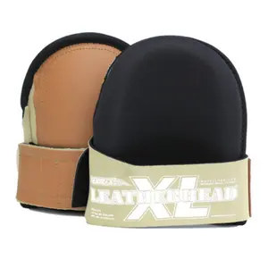 TROXELL USA Leatherhead SuperSoft Knee Pads – Size L – Easy Strap Design, Professional Work Kneepads