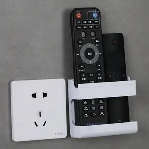 1PC Wall Mounted Remote Holder – No Drill Storage Organizer for TV Remotes, Keep Your Living Room Clean & Clutter-Free