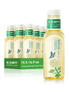 Unsweetened Iced Tea | Sugar Free, 0 Calories | ORIENTAL LEAF Bottled Tea, 16.9 fl oz (Pack of 15), Jasmine Tea