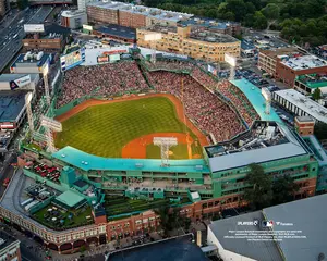 Fenway Park Boston Red Sox Unsigned Aerial View Photograph