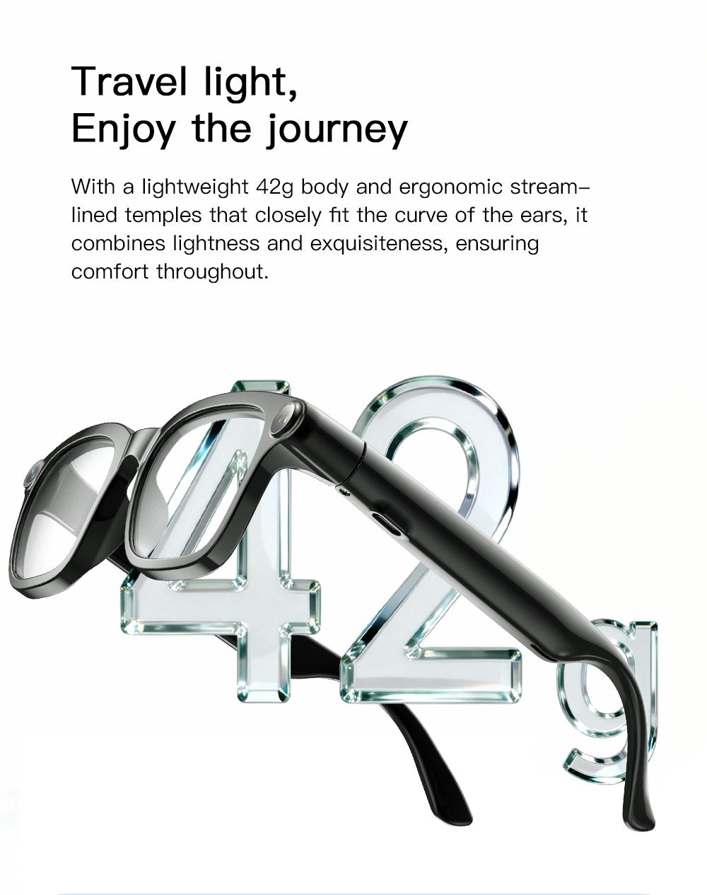 Smart AI Camera Glasses with 8MP Photochromic Lenses ,Button Touch Adjustment for Travel Outdoor Adventures Hands-Free Photography 160+Languages Real-Time Translation Bluetooth Wireless Wearable Video Recording UV Protection