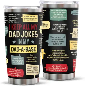 Fathers Day Dad Gift for Dad Husband from Daughter Son Wife,20Oz Stainless Steel Tumbler Birthday Gifts for Men Adults Husband Stepfather Present Decorations on Fathers Day Christmas Thankgiving