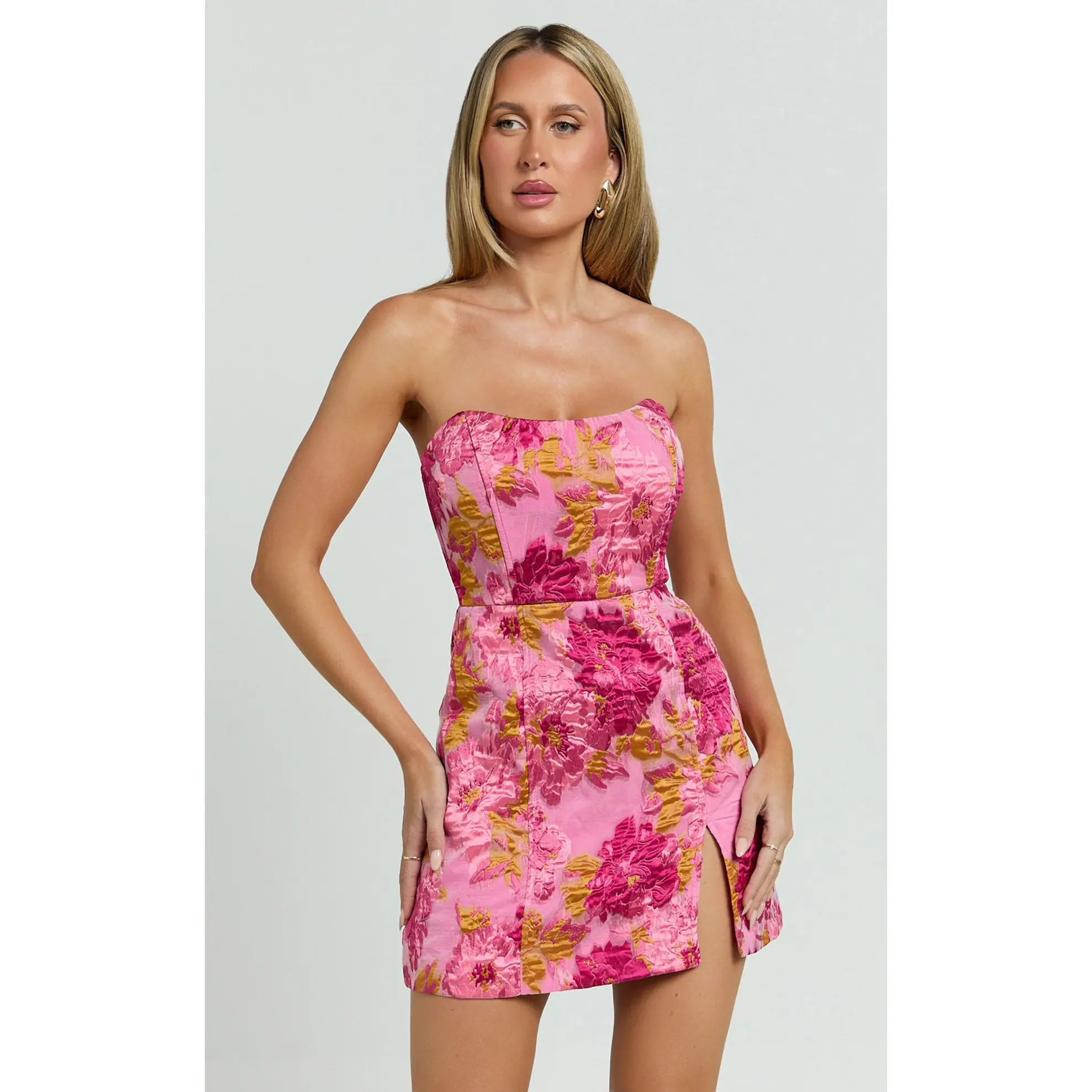 knee length dresses for ladies Violet Baby Doll Mini Dress