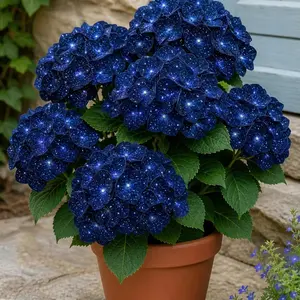 200 Galaxy Hydrangea Seeds | Perennial Shade Plants for Outdoor Pots | Easy-Grow, Low-Maintenance Garden Flowers