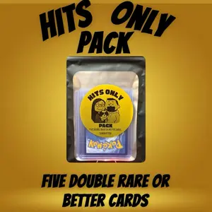 Hits Only Card Pack - 5 Double Rare or Better Cards, Sealed in Top Loaders, Guaranteed Top-Tier Cards, Upgradable Odds, No Dead Packs