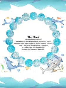 Shark Style Bracelet for Women & Men, Boho Style Jewelry, Ideal Graduation, Teacher's Day, Birthday Gift, Marine Life Enthusiast Accessory