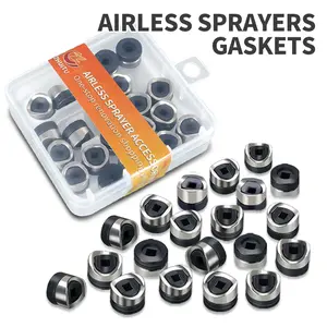 ZHUITU Airless Sprayer Gasket Stainless Steel PTFE Seal Washer For  Machine Parts Replacement por p his spraygun paint kit portable spray gun garage  auto  paint yer spraying tool ador wall fence home interior latex pulverizador de pintura