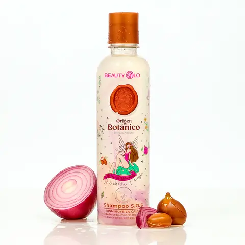 S.O.S Onion Shampoo with Argan Oil - 400ml Intensive Hair Repair Daily Haircare, Mild Gentle Smooth and Shiny Shampoo for Adults