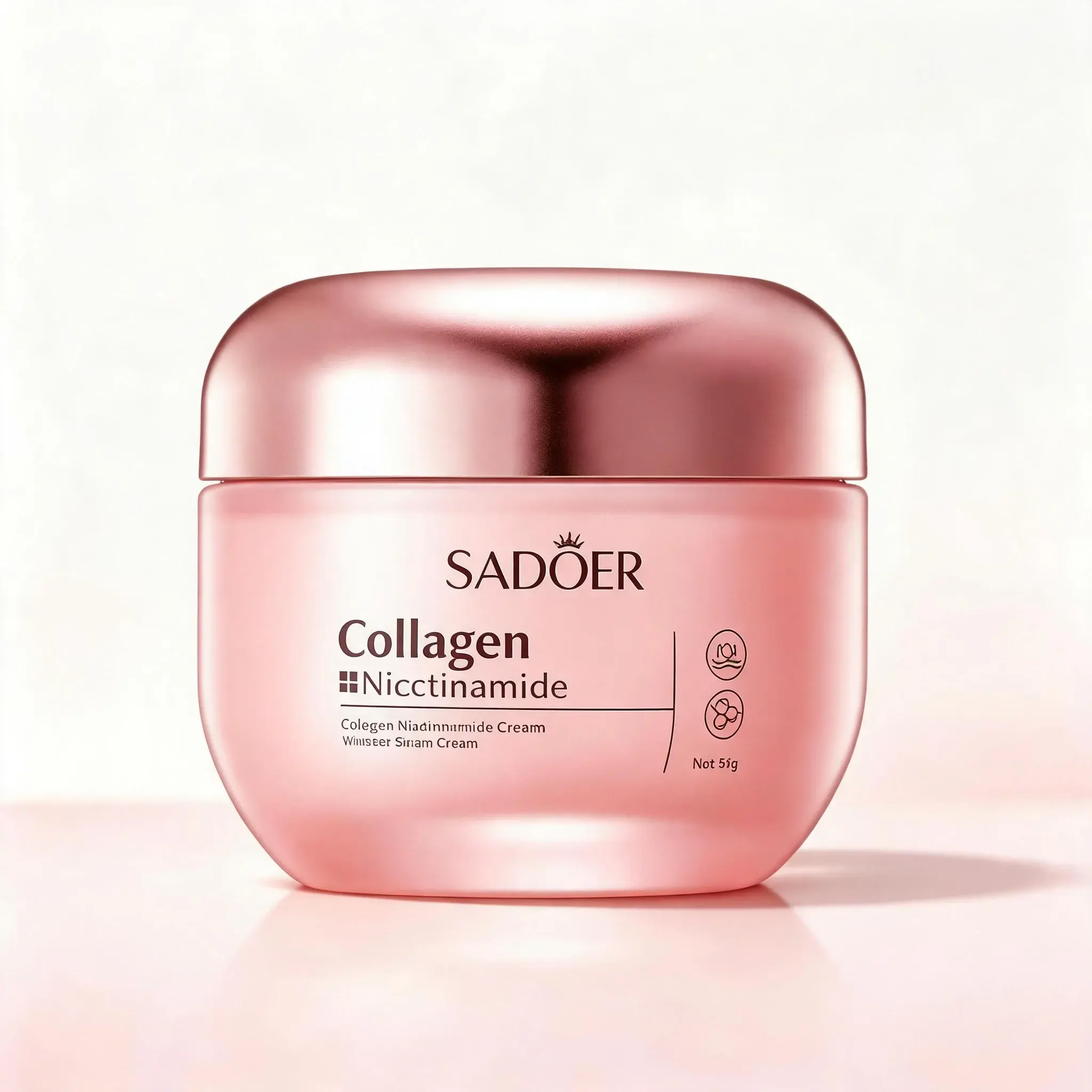 Collagen Niacinamide Facial Cream - Smooth, Lightweight, Mild, Moisturizing Advanced Firming & Radiant Formula, Deep Hydrating Daily Skincare Moisturizer for Glowing Skin, Gentle