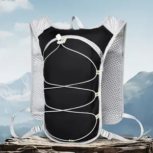 Lightweight Hydration Vest Backpack, Breathable Running Hiking Cycling Bag with Large Capacity, Outdoor Water Bladder Pack for Trail Running Camping