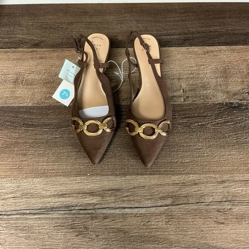 A New Day Brown Tabitha Kitten Heel