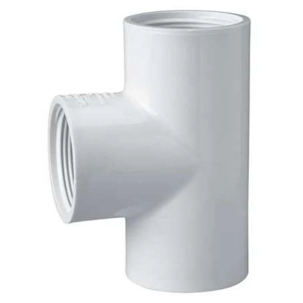 212 MAIN Female PVC Tee, 1.5 in (1 1/2 in) Schedule 40 FNPT Threaded Pipe Fitting, 330 psi, 4 9/16 in, ASTM Compliant, NSF Certified, Low Lead Certified for Boating Water Sports
