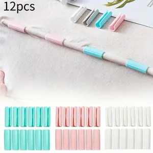 12PCS BedSheet Clips Plastic Slip-Resistant Clamp Quilt Bed Clipper Cover Grippers Fasteners Mattress Holder for Sheets Home Durable Bedding Accessories