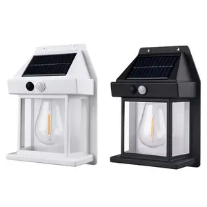 Solar Powered LED Lights, Decorative Atmosphere Lamp, Cozy Lighting, Solar Lights Outdoor Wall LED Light, Waterproof LED Wall Light 3 Lighting Modes, Solar Lights Outdoor Lamp, Energy Saving Night Light For Garden &Patio (1 Count)