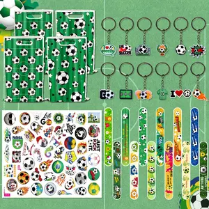 44 Pieces Soccer Party Favors Set, Includes Goodie Bags Wristbands Keychains  Stickers, Party Supplies and Decorations, Party Favors Assortment