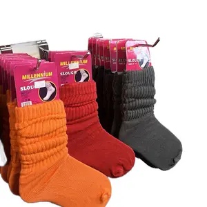 Slouch Socks, 100% cotton, size 6-8 Cotton Comfort Breathable Comfortable Soft Everyday Womenswear Fit Solid