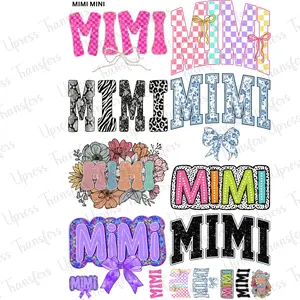 Mimi Mini DTF Transfer Gang Sheet 24.5" wide x 36" long. Direct To Film Mini Gang Sheet