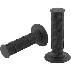 7/8" 22mm Left 24mm Right Motorcycle Hand Grips, Soft Non-Slip Rubber Replacement for Honda CRF Yamaha YZF WRF KXF KLX Pit Dirt Bike Offroad Black